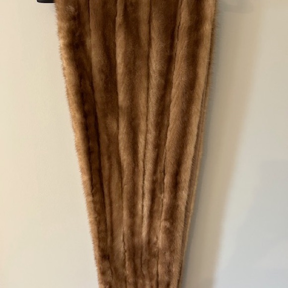 1950'S FUR STOLE WITH POCKETS - Picture 3 of 7